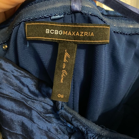 BCGB Maxazria Strapless Cobalt Cocktail Dress - Picture 3 of 3